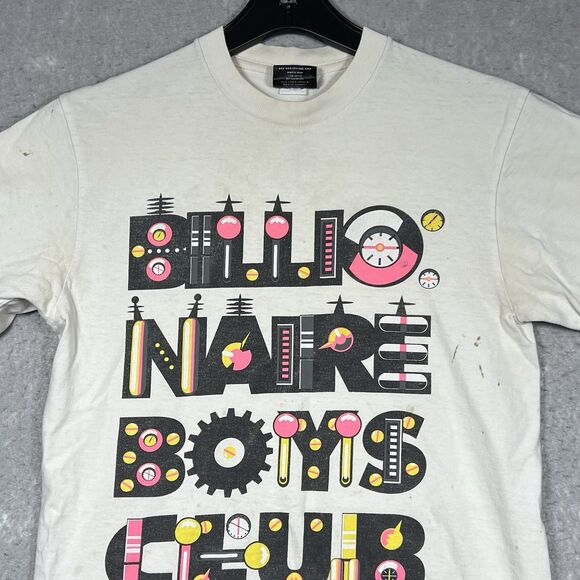 Vtg Billionaire Boys Club Made in Japan T-Shirt Size Small Rare (FLAWED/STAINED) - Picture 2 of 14